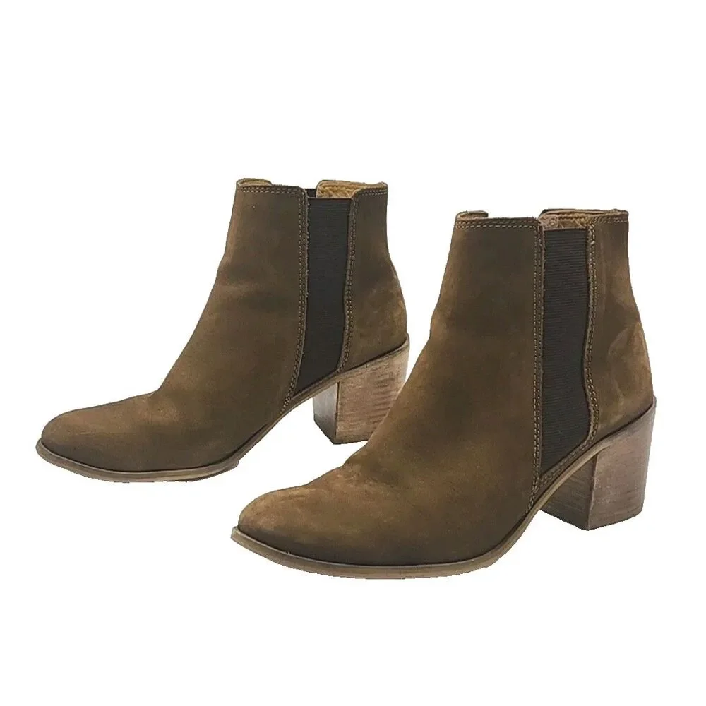 Dune London Pora Ankle Boots Brown Fuede 2.5